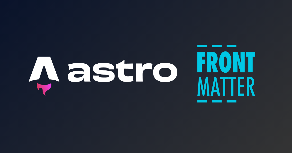 Front Matter CMSのおすすめ設定